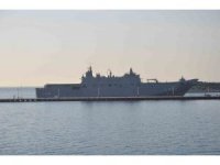 Dünyanın ilk SİHA savaş gemisi TCG Anadolu, Taşucu limanından ayrıldı