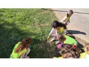 Minik doğa kaşifleri Kepez’de işbaşında