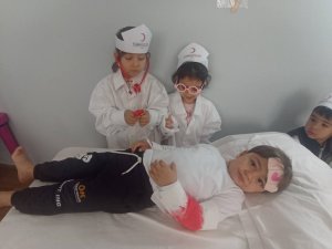 Anamur’da miniklerden ’Kızılay Haftası’ etkinliği