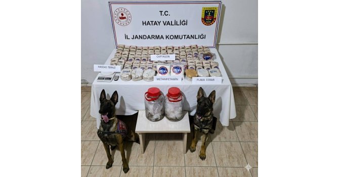 Reyhanlı’da sazlık alanda 100 bin adet uyuşturucu hap ele geçirildi