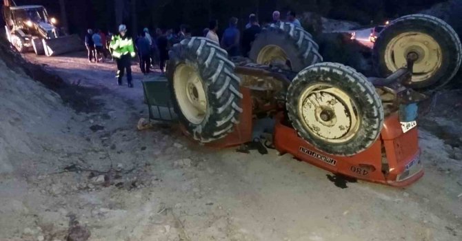 Burdur’da traktör devrildi: 1 ölü, 1 yaralı