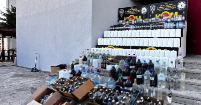 Adana’da kaçak içki operasyonu: 16 gözaltı