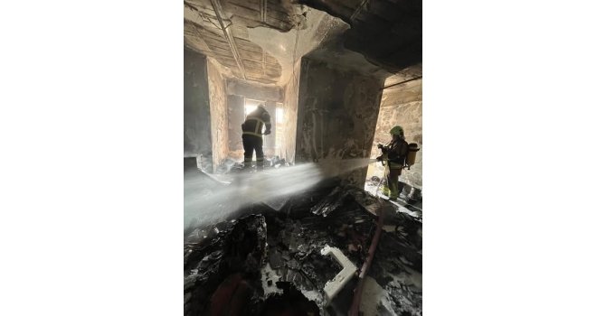 Samandağ’da depo yangını