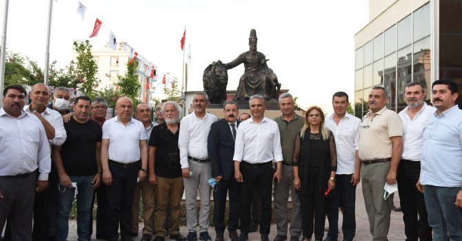 Hacı Bektaş Veli heykeli törenle açıldı