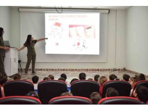 Kepez’de miniklere diş sağlığı eğitimi