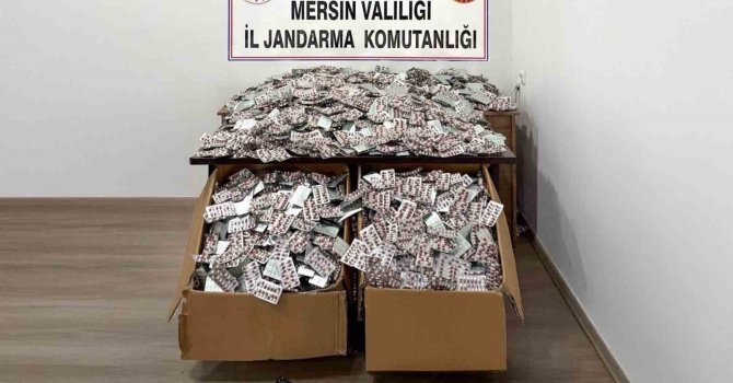 Mersin’de 448 bin adet hap ele geçirildi: 4 tutuklama