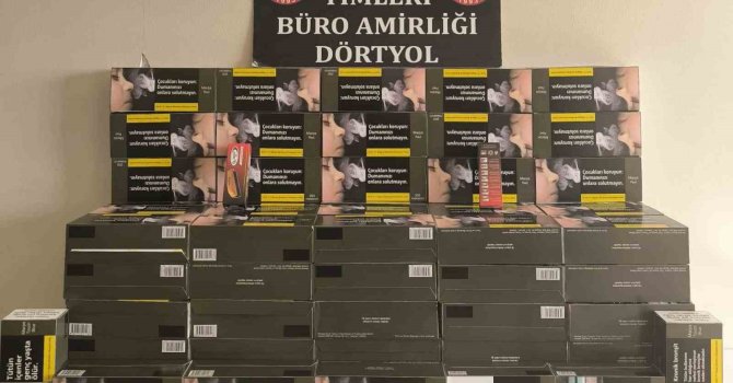 Dörtyol’da kaçak makaron operasyonu