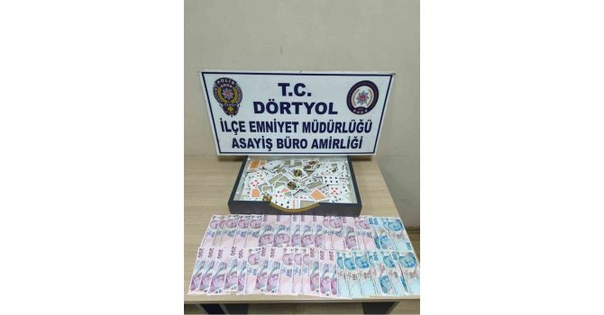 Hatay’da kumar baskını: 10 kişiye ceza yağdı