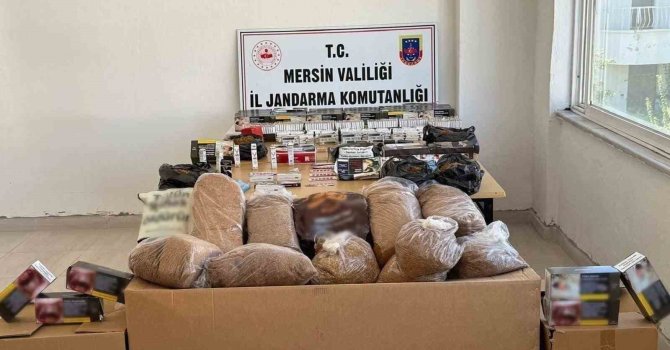 Silifke ve Bozyazı’da kaçak makaron dperasyonu: 2 gözaltı