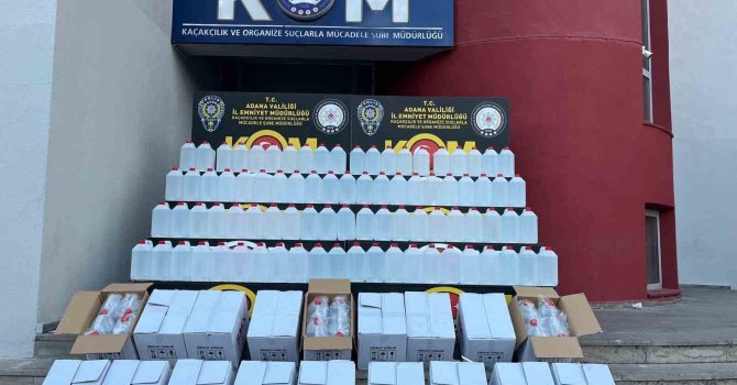 Adana’da yılbaşı öncesi sahte içki operasyonu: 2 ton kaçak etil alkol ele geçirildi