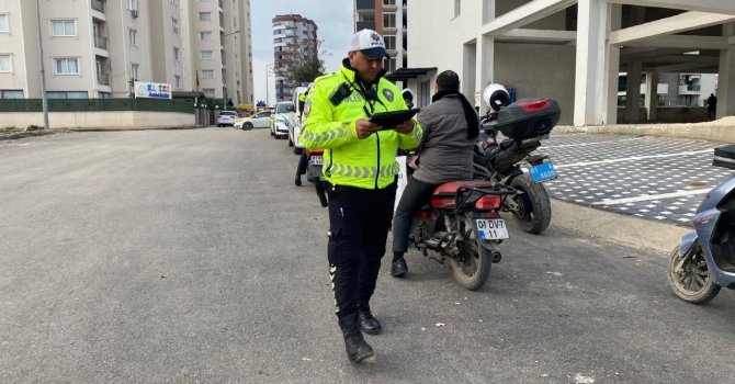 Adana’da motosiklet denetimi: 623 bin TL ceza kesildi