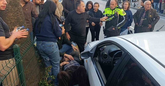 Otomobilin çarptığı yaşlı adam için seferber oldular