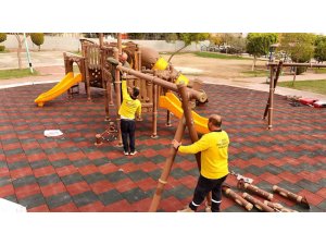 Tarsus’ta Gaspıralı Parkı modern bir görünüme kavuşuyor