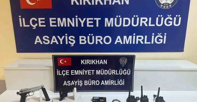 Kırıkhan’da asayiş operasyonu; 2 gözaltı