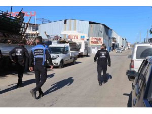 Kepez Zabıtası’ndan Hurdacılar Sitesi’ne denetim