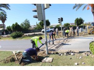 Büyükşehir Manavgat’ın sinyalizasyon altyapısını yeniliyor