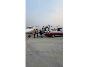 Hava ambulansı 6 günlük bebek için havalandı