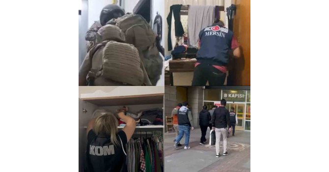 Mersin’de haraç isteyen suç örgütüne operasyon: 8 tutuklama