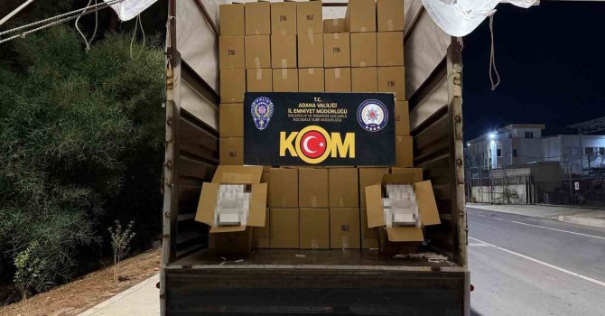 Adana’da 7 milyon 820 bin TL’lik makaron ele geçirildi: 4 tutuklama