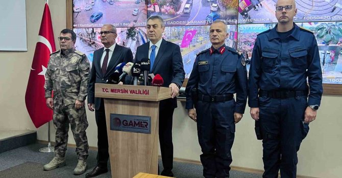 Mersin’de yılbaşı tedbirleri üst seviyede: 12 bin 216 güvenlik personeli görevde