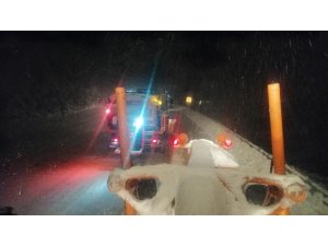 Antalya-Konya karayolunda kar yağışı etkili olmaya başladı