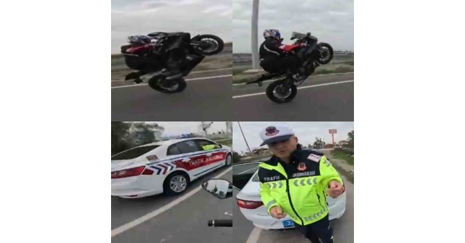 Ters yönde akrobatik hareketler pahalıya patladı: 30 bin TL ceza yediler