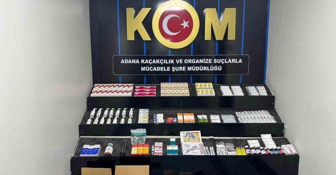 Adana’da 3 bin 264 kaçak ilaç ele geçirildi
