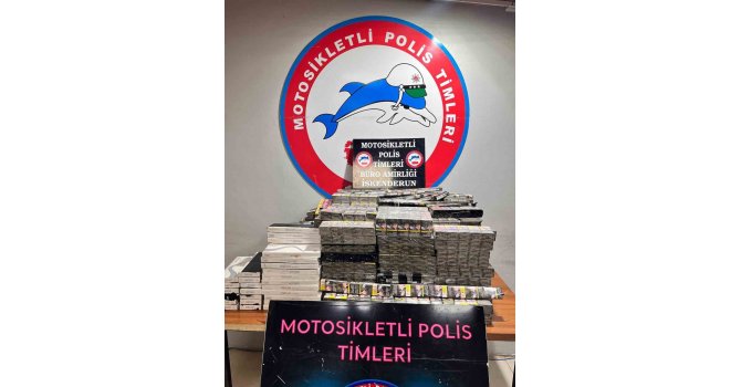 İskenderun’da 4 bin 300 paket gümrük kaçağı sigara ele geçirildi