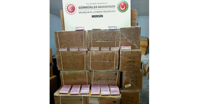 Mersin Limanı’nda 280 bin sentetik hap ele geçirildi