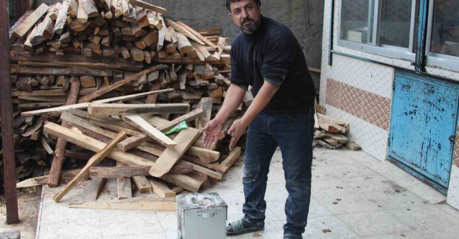 Benzinle ateş yakmak istedi, az daha kendi yanıyordu