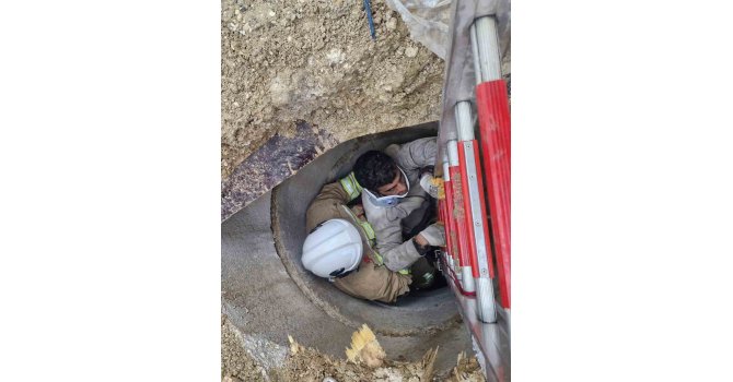 Antakya’da kuyuya düşen vatandaş yaralandı