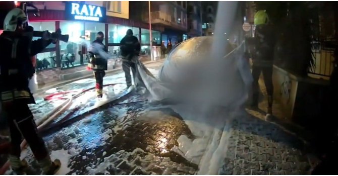 Elektrikli araç yangınına teknolojik müdahale