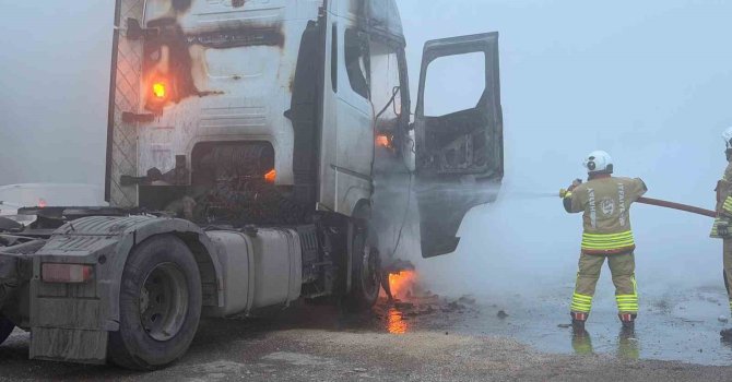 Alevlere teslim olan tır kullanılamaz hale geldi