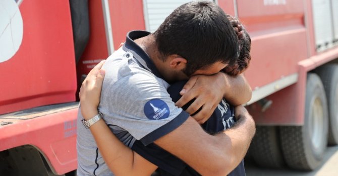 İtfaiyeci kardeşleri buluşturan yangın