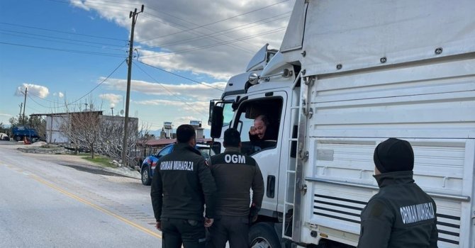 Mut’ta orman suçlarına yönelik önleme araması yapıldı