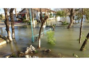 Manavgat Irmağı taştı, kenarındaki işletmeler sular altında kaldı