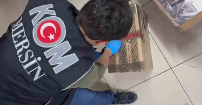 Mersin’de 459 adet kaçak parfüm ele geçirildi