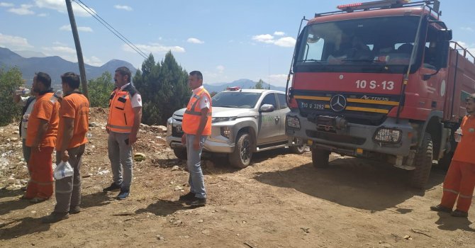 Kepez’den yangın soğutma çalışmalarına destek