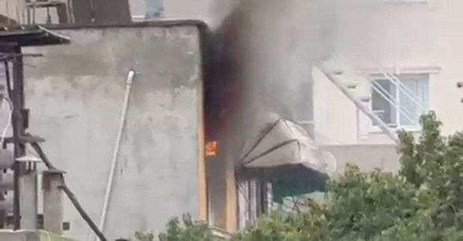 Adana’da ev yangını