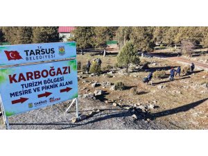 Tarsus’ta piknik sonrası doğa temizliği