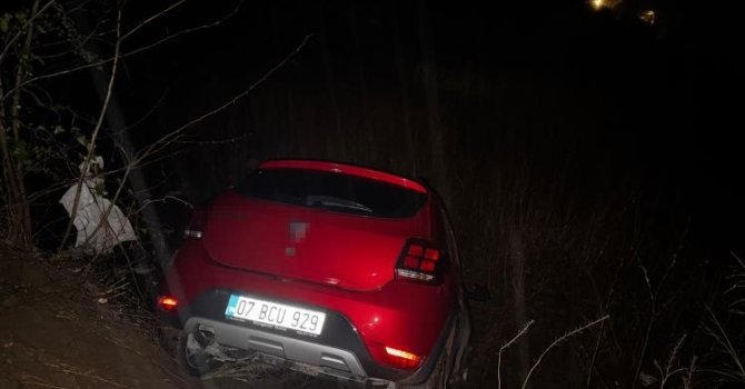 Osmaniye’de otomobil uçuruma yuvarlandı: 1 yaralı