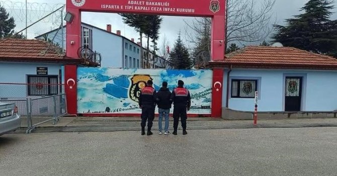 Isparta’da 18 suçtan 27 yıl 9 ay hapis cezası bulunan şahıs yakalandı