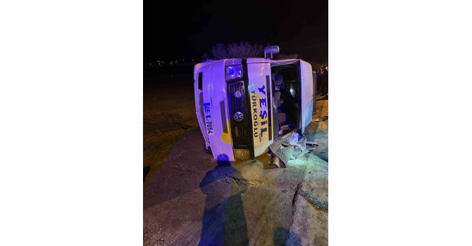 Kahramanmaraş’ta minibüs kazası: 10 yaralı