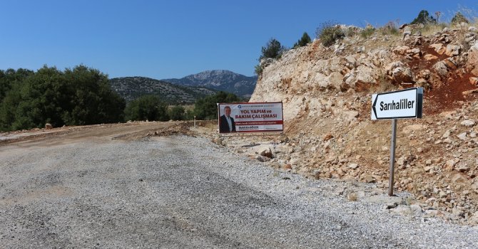 Akseki’de asfalt çalışması