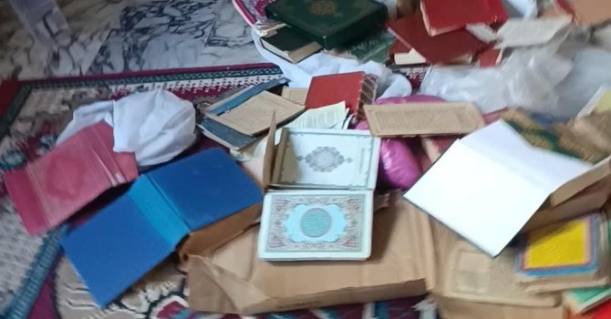Kur’an kursunu yerle bir edip Kur’an-ı Kerim’lere zarar verdiler