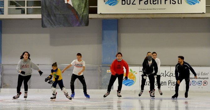 Dağyakası buz pisti yeniden açıldı