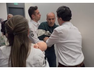 Hastanede film gibi tatbikat