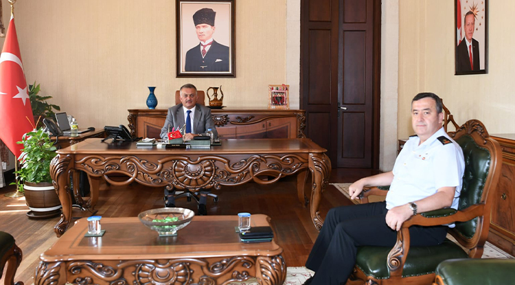 Vali Yazıcı yeni il jandarma komutanını kabul etti