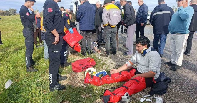 Gelen telefonla şantiyeye geri dönmek için ani manevra yaptı, muhtemel faciadan dönüldü