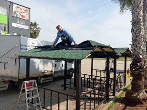 Mersin’de park ve yeşil alanlarda bakım seferberliği